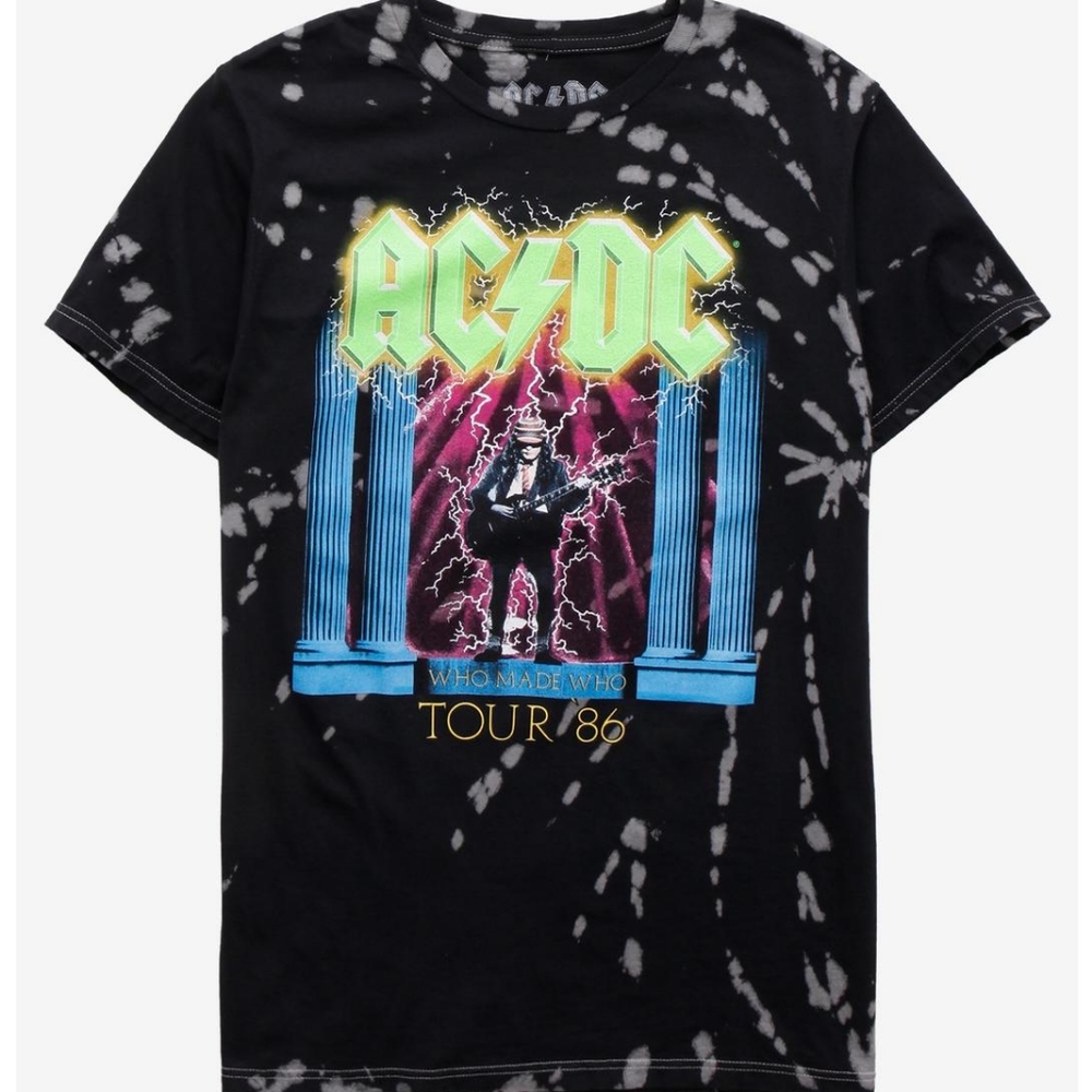 Who made who ac/dc graphic tour cotton tee